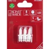 Konstsmide, guirlandes lumineuses de Noël 3 Ampoule Led De Rechange Pour Guirlandes Electriques 3V, 0,06W