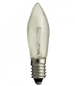 Konstsmide, guirlandes lumineuses de Noël 3 Ampoules De Rechange 12V, 3W Pour Chandelier Electrique 20 A 25 Lampes