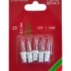 Konstsmide, guirlandes lumineuses de Noël 5 Ampoules De Rechange 12V, 1,14W Pour Guirlande De Noël 20 Lampes