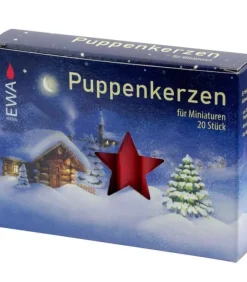 Ewa Kerzen, bougies de Noël et bougies de l'Avent 20 Bougies Anniversaire, Puppenkerzen 10 Mm