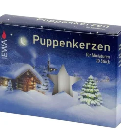 Ewa Kerzen, bougies de Noël et bougies de l'Avent 20 Bougies Anniversaire, Puppenkerzen 10 Mm