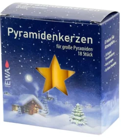 Ewa Kerzen, bougies de Noël et bougies de l'Avent 18 Bougies De Noël Pour Pyramide, Pyramidenkerzen 17 Mm