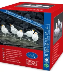 Konstsmide, guirlandes lumineuses de Noël 5 Oiseaux Lumineux A Led