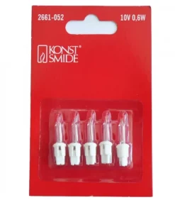 Konstsmide, guirlandes lumineuses de Noël Ampoules De Rechange 10 V, 0,6W Pour Guirlande De Noël