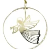 Pluto Produkter, déco de Noël Scandinave Ange De Noël Volant, Déco Sapin Metal Dore Ronde