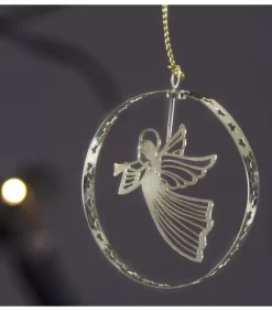 Pluto Produkter, déco de Noël Scandinave Ange De Noël Volant, Déco Sapin Metal Dore Ronde