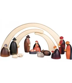 Köhler, Père Noël en bois Arche En Bois Pour Crèche De Noël Kohler