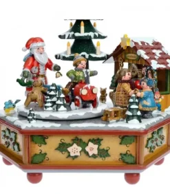 Hubrig, figurines pour enfant Boite A Musique Noël, Veillee Autour Du Sapin