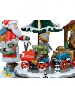 Hubrig, figurines pour enfant Boite A Musique Noël, Veillee Autour Du Sapin