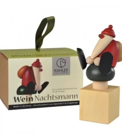 Köhler, Père Noël en bois Bouchon Pour Vin Blanc, Père Noël