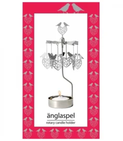 Pluto Produkter, déco de Noël Scandinave Bougeoir Carrousel 2 Oiseaux Amoureux