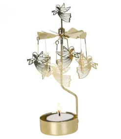 Pluto Produkter, déco de Noël Scandinave Bougeoir Carrousel Anges Dores Volants