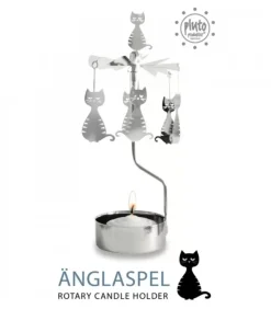 Pluto Produkter, déco de Noël Scandinave Bougeoir Carrousel Chatons Assis