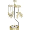 Pluto Produkter, déco de Noël Scandinave Bougeoir Carrousel Etoiles Dorees