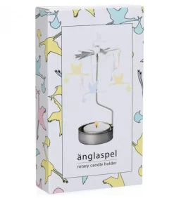 Pluto Produkter, déco de Noël Scandinave Bougeoir Carrousel Vol De Cigognes Apportant Un Bebe