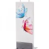 Flatyz, bougie décorative scandinave Bougie Décorative Papillons Bleu Et Rouge