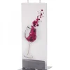 Flatyz, bougie décorative scandinave Bougie Design Verre De Vin Rouge