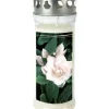 Ewa Kerzen, bougies de Noël et bougies de l'Avent Bougie Funeraire Gardenia, 21,5 Cm