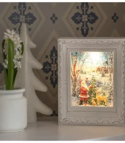 Konstsmide, guirlandes lumineuses de Noël Cadre Photo Lumineux Père Noël Avec Animaux