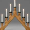Konstsmide, guirlandes lumineuses de Noël Chandelier 7 Bougies Electriques En Bois De Chene
