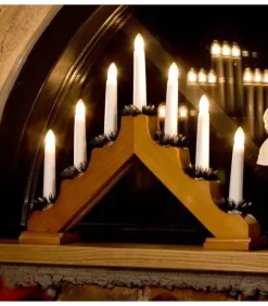 Konstsmide, guirlandes lumineuses de Noël Chandelier De Noël 7 Branches Bois De Chene