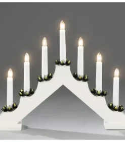 Konstsmide, guirlandes lumineuses de Noël Chandelier De Noël Blanc, 7 Branches