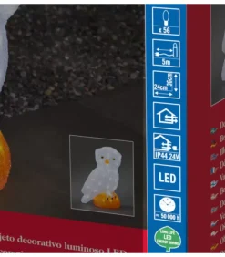 Konstsmide, guirlandes lumineuses de Noël Chouette Lumineuse Led Acrylique, 36 Cm