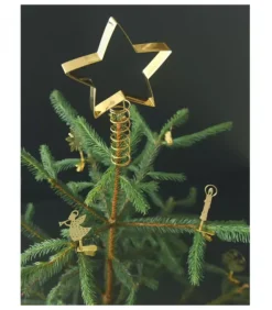 Pluto Produkter, déco de Noël Scandinave Cimier De Sapin Etoile Dore