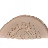 Waldfabrik, photophore en bois et étoile sapin de Noël Crèche De Noël En Relief, Taillee Dans Un Rondin De Bois, 27 Cm