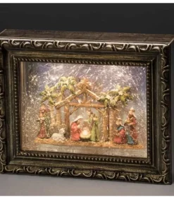Konstsmide, guirlandes lumineuses de Noël Crèche De Noël Lumineuse, Effet Neige
