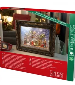 Konstsmide, guirlandes lumineuses de Noël Crèche De Noël Lumineuse, Effet Neige