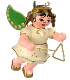 Hubrig, figurines pour enfant Déco Sapin De Noël, Ange Avec Un Triangle