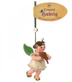 Hubrig, figurines pour enfant Déco Sapin De Noël, Ange Et Flute De Pan