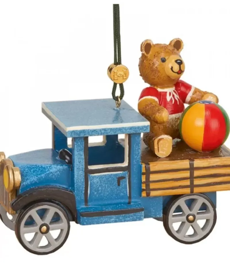 Hubrig, figurines pour enfant Déco Sapin Vintage, Ourson Et Camion