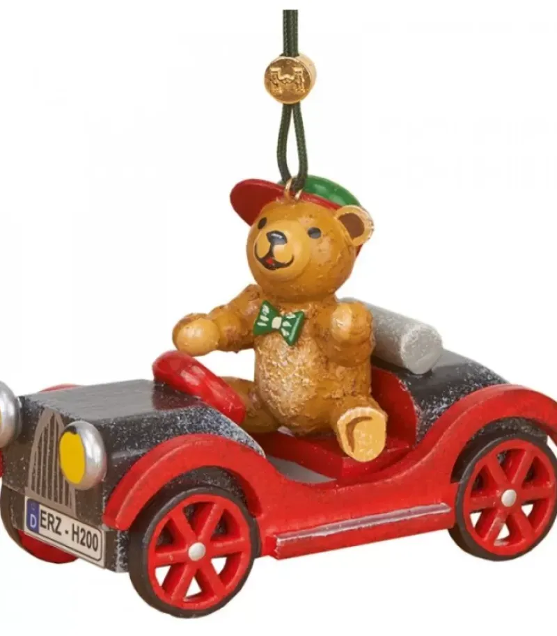 Hubrig, figurines pour enfant Déco Sapin Vintage, Ourson Et Auto