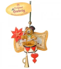 Hubrig, figurines pour enfant Décoration Sapin De Noël Vintage, Ourson Et Tambour