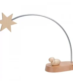 Schalling, crèche moderne Etoile De Noël Electrique A Led Sur Socle, 21 Cm