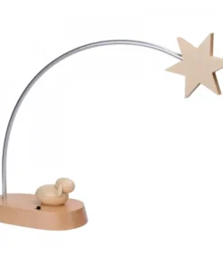 Schalling, crèche moderne Etoile De Noël Electrique A Led Sur Socle, 21 Cm