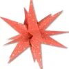 Riffelmacher et Weinberger Etoile Lumineuse Rouge En Papier 3D, A Suspendre, 45 Cm