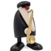Köhler, Père Noël en bois Figurine Musicien Jazz, Saxophoniste