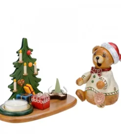 Hubrig, figurines pour enfant Figurine Porte Encens Ourson Et Bougeoir