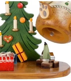 Hubrig, figurines pour enfant Figurine Porte Encens Ourson Et Bougeoir
