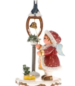 Hubrig, figurines pour enfant Fillette Et La Clochette De Noël - Village De Noël Miniature