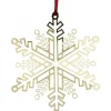 Pluto Produkter, déco de Noël Scandinave Flocon De Neige Design En Metal Dore A Accrocher