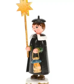 Hubrig, figurines pour enfant Garcon Chanteur Avec Etoile - Village De Noël Miniature