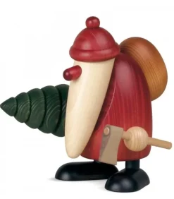 Köhler, Père Noël en bois Grand Père Noël Et Sapin, 19 Cm