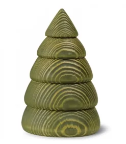 Köhler, Père Noël en bois Grand Sapin De Noël En Bois Design, 14 Cm, Vert