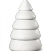 Köhler, Père Noël en bois Grand Sapin Design Blanc, 14 Cm