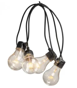 Konstsmide, guirlandes lumineuses de Noël Guirlande Lumineuse De Terrasse 10 M Extensible, 10 Ampoules Ambrees