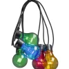 Konstsmide, guirlandes lumineuses de Noël Guirlande Lumineuse De Terrasse 10 M Extensible, 10 Ampoules Multicolores